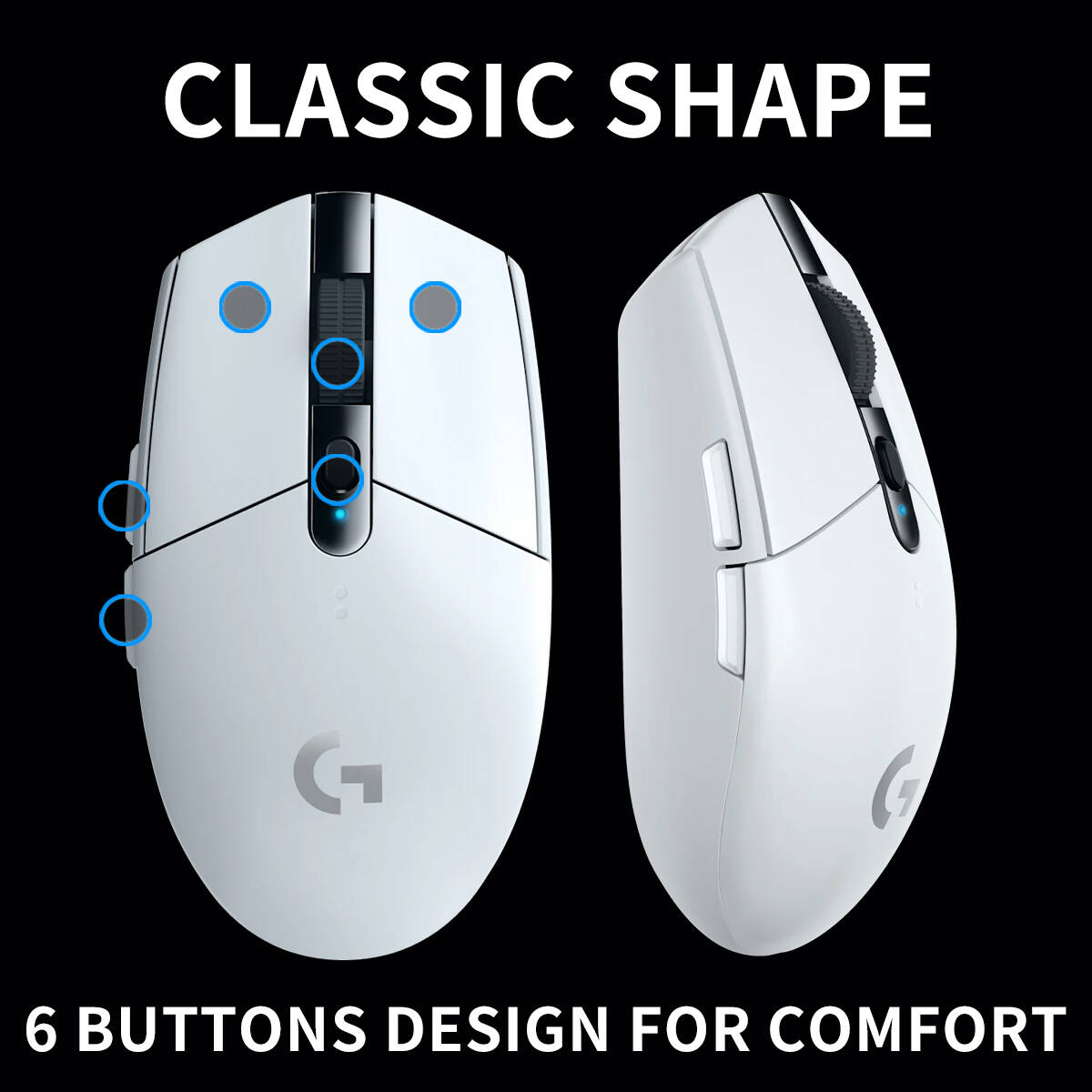 G305 Logitech PC Mac Gamer Mic - Gaming Console Buttons ulasan dan harga